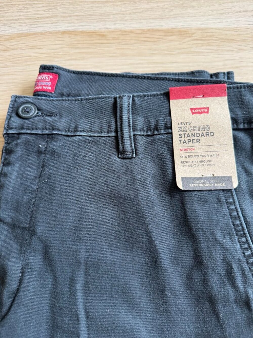 Men's Black Levi XX Chino Taper Pants